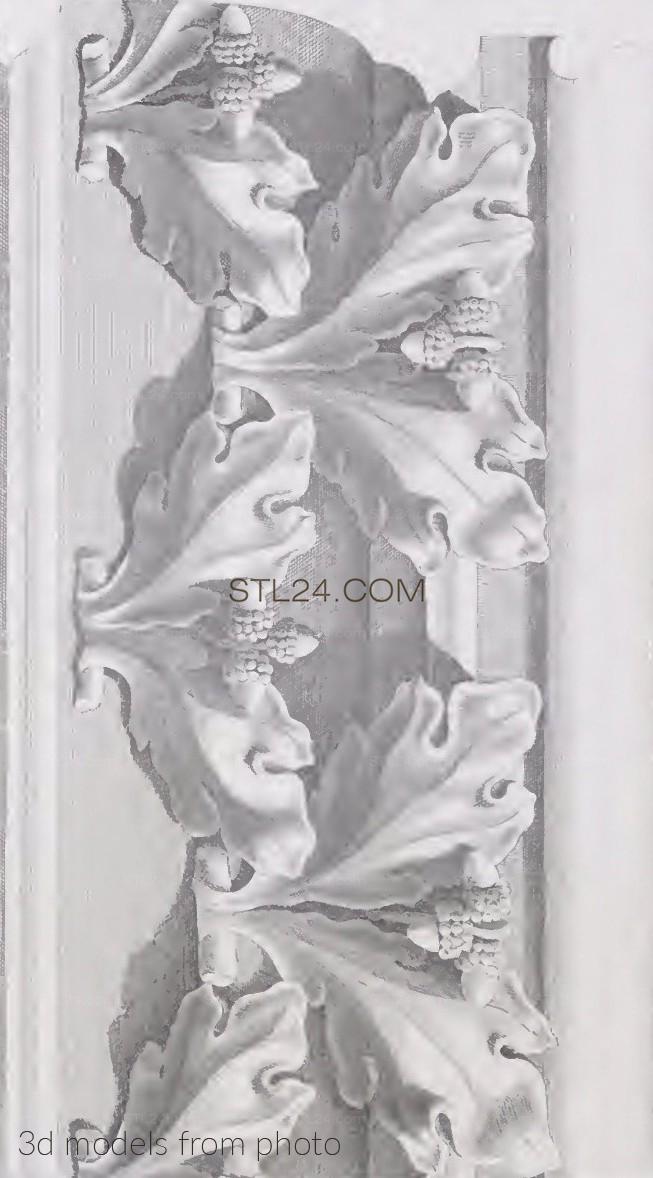 Фризы (FRIESE_0235 -  | 3D model 3DSMAX / OBJ / STL) 3D модель для ЧПУ станка
